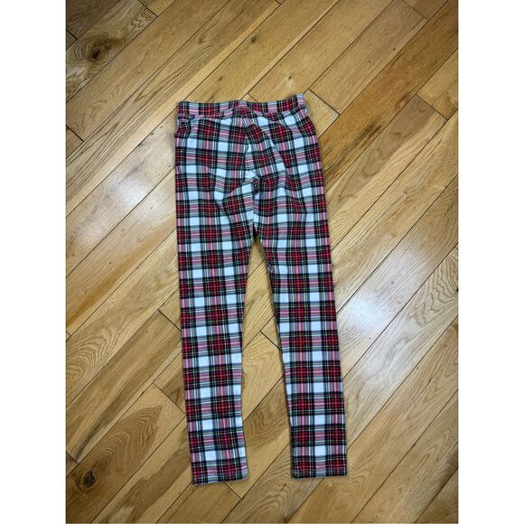 Crewcuts Girls Plaid Leggings Size 10 - Picture 3 of 3